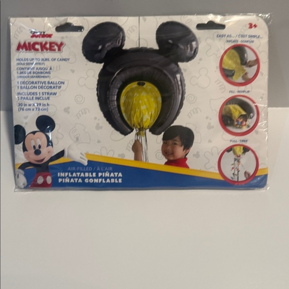 Mickey Mouse Inflatable Pinata - Black and Yellow